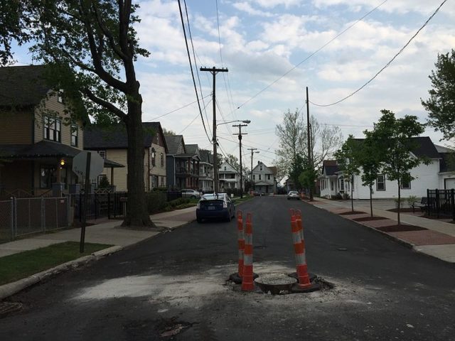 View south along West 11th Street from in front of A Christmas Story House in Cleveland, Ohio Photo Credit 