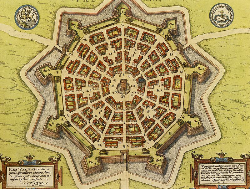 Map of the fortress in the 17th century