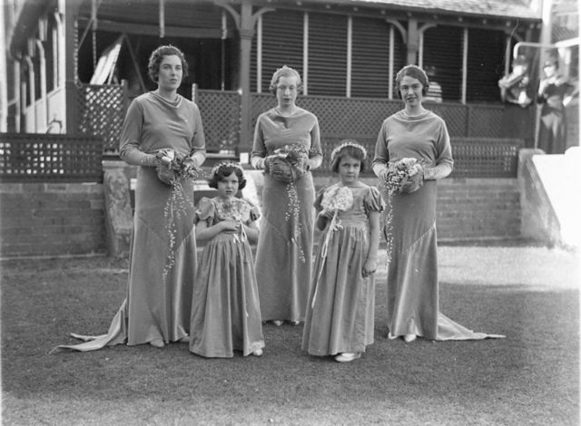  The three bridesmaids and two flower girls Photo Credit