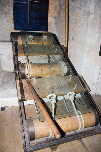 A torture rack in the Tower of London. Photo Credit
