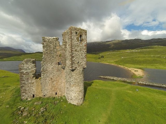 Present day ruins of the castle. Photo credit