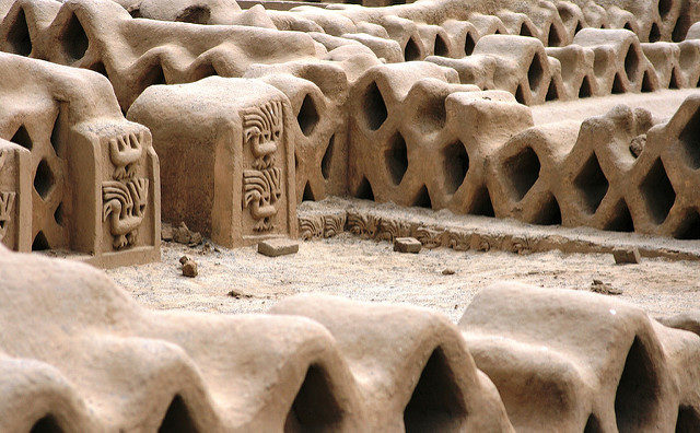 Chan Chan is in a particularly arid section of the coastal desert of northern Peru. Photo Credit