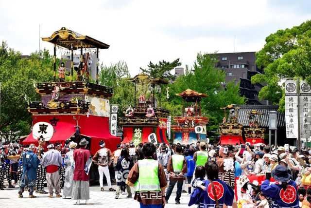 Dashi karakuri of the Tsutsui-chō-Dekimachi tennōsai in Nagoya. Photo Credit