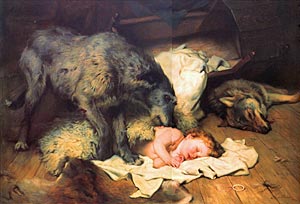 Gelert by Charles Burton Barber (c.1894)