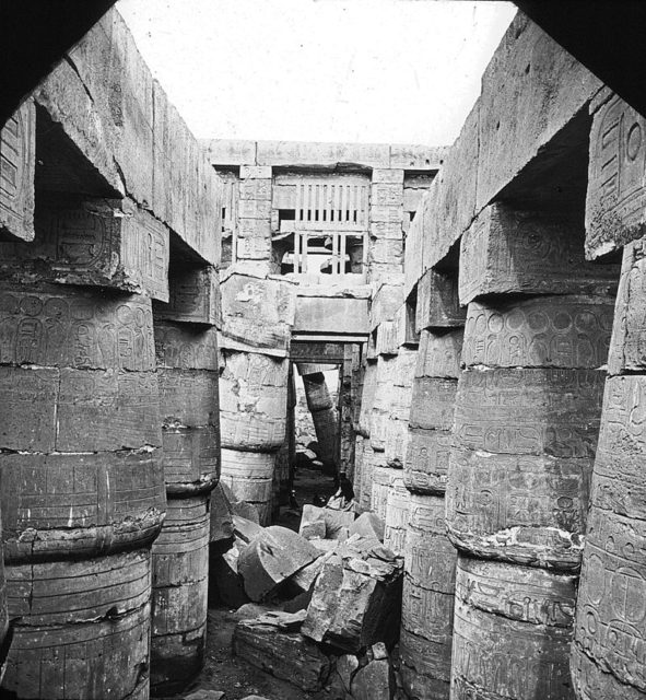 Great hall, Karnak. Brooklyn Museum Archives, Goodyear Archival Collection.