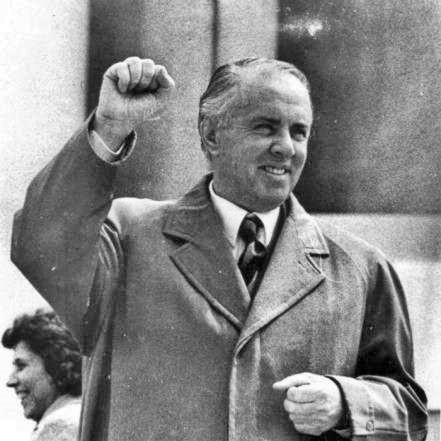 Enver Hoxha, the leader of Albania during 1945 – 1985. Photo Credit