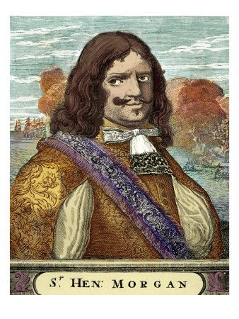 Sir Henry Morgan, in an 18th century woodcut