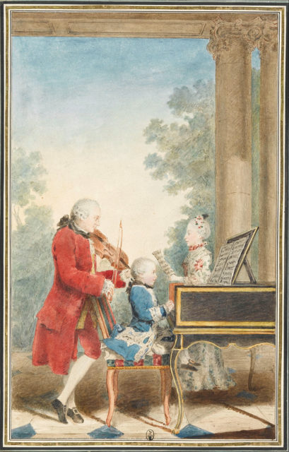 The Mozart family on tour