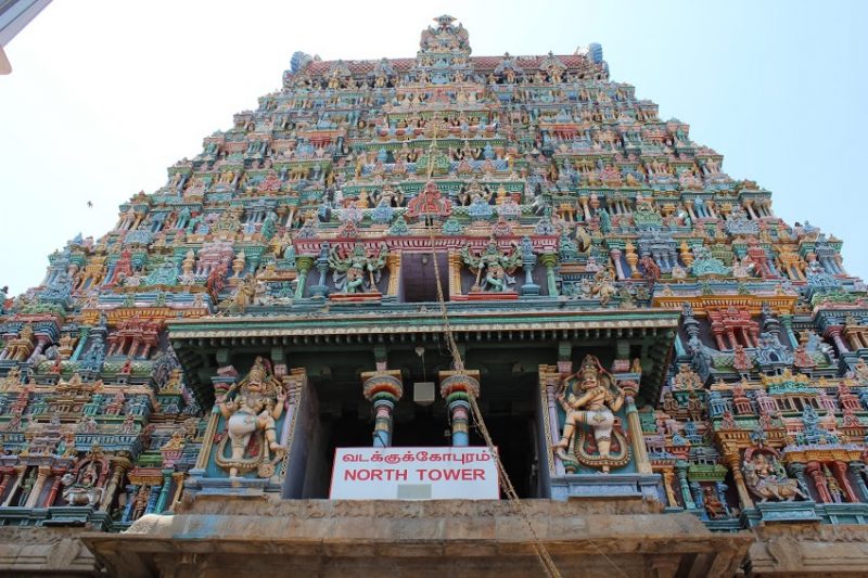 Meenakshi Amman Temple's north tower. Photo Credit