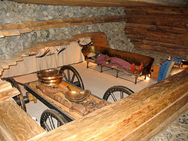 Reconstruction of the Celtic Grave in the Museum. Photo Credit