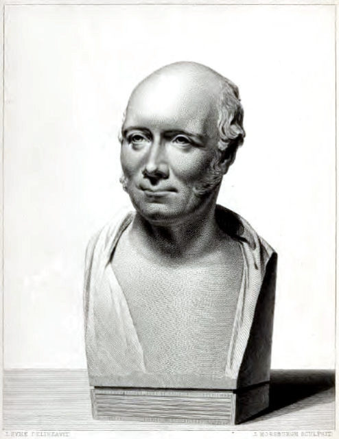 Bust of Robert Stevenson by Samuel Joseph, commissioned 19 July 1824 by the Northern Lighthouse Board. Photo credit