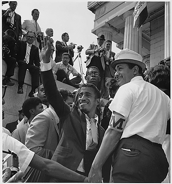 Sammy Davis Jr. during the 1963 March on Washington