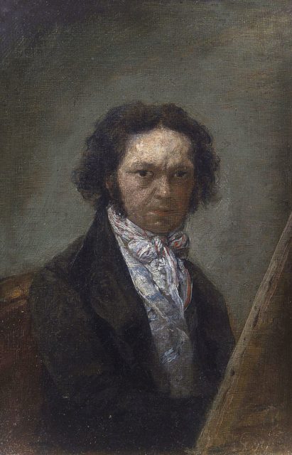 Goya, self-portrait.