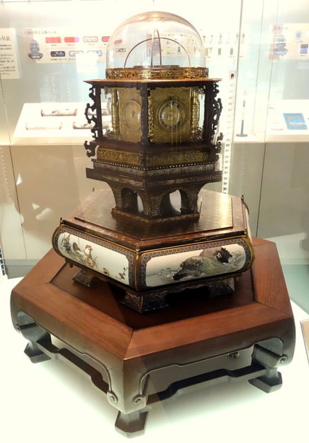 Tanaka Hisashige's Myriad year clock, in the National Museum of Nature and Science, Tokyo. Photo Credit