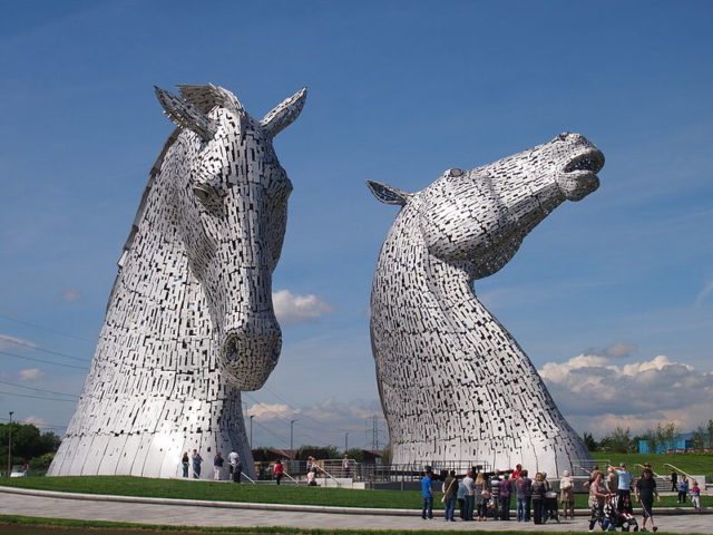 The Kelpies in Falkirk. Photo credit