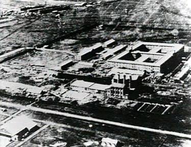 Aerial view of the Unit 731 complex