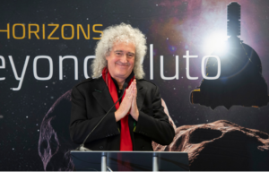 Brian May discusses the upcoming New Horizon's flyby of the Kuiper Belt object at Johns Hopkins University