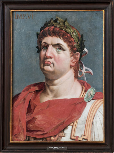Nero. Painting by Abraham Janssens van Nuyssen, (1620).