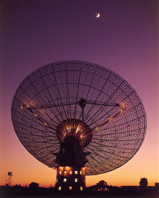 This photo, taken in 1969, shows the telescope as it was around the time of the first manned Moon landing. Photo Credit