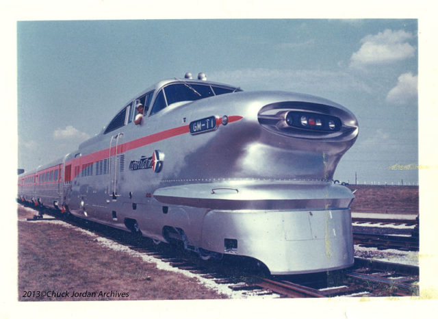 1955 General Motors Aerotrain designed by Chuck Jordan at 28 years old. Photo Credit