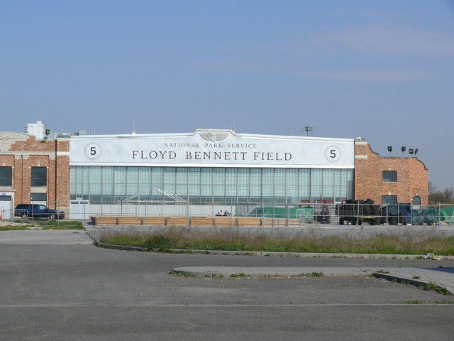 Hangar at the former Floyd Bennett Field. Photo Credit 