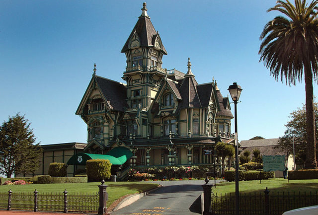 The Carson Mansion – is a Queen Anne Victorian mansion at 143 M Street in Eureka, Northern California. Photo Credit 