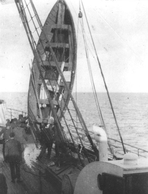 Boat number 12 of Titanic, in morning of the 15 April 1912. Photo Credit