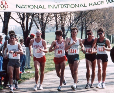 Racewalkers at the U.S. World Cup Trials in 1987. Photo Credit
