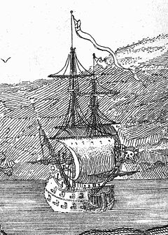 Queen Anne’s Revenge, the flagship of Blackbeard the Pirate.