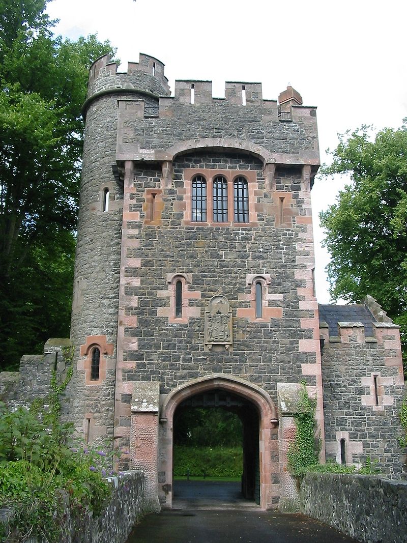 Loopholes in an old city gate tower.