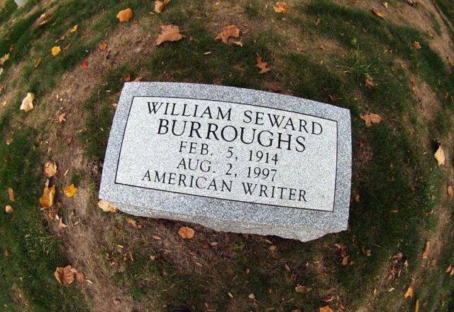 William S. Burroughs grave, Bellefontaine Cemetery, St. Louis, Missouri. Photo Credit