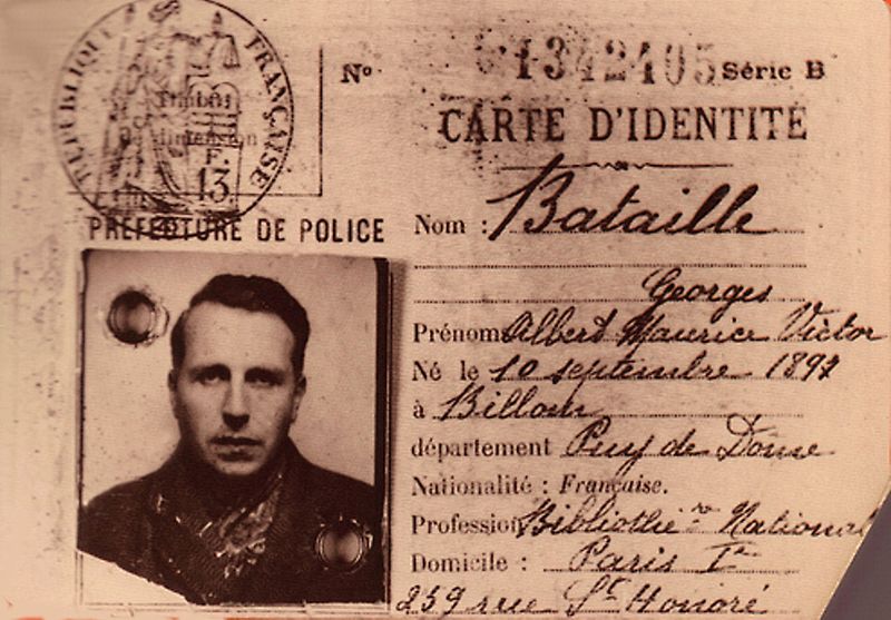 George Bataille's ID from 1940. Photo Credit