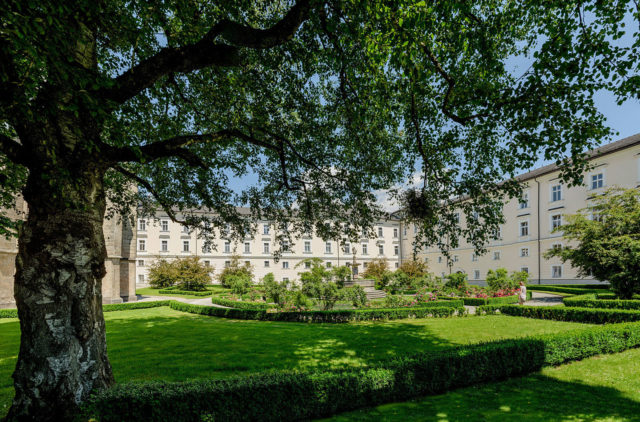 Dedicated to Saint Blaise, Admont Abbey was founded in 1074 by Archbishop Gebhard of Salzburg. Photo Credit