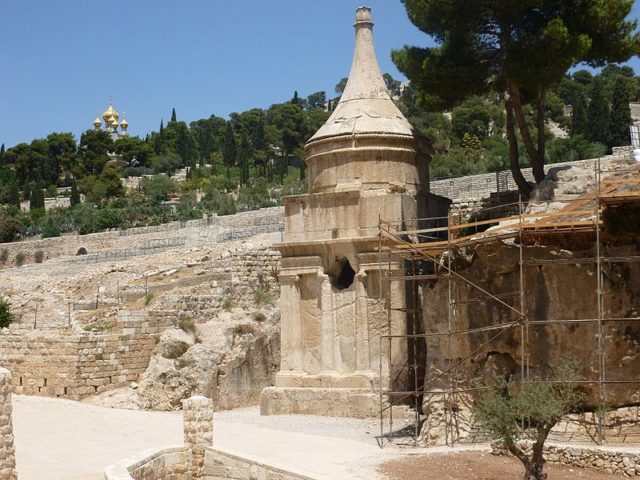 It is the tallest (22 meters) and most ornate of the Kidron Valley monuments. Photo Credit