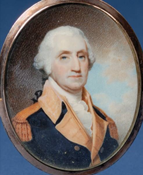 Miniature of George Washington by Robert Field (1800).