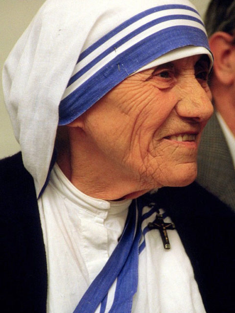 Mother Teresa (August 26, 1910 – September 5, 1997) at a pro-life meeting on July 13, 1986, in Bonn, Germany. Photo Credit
