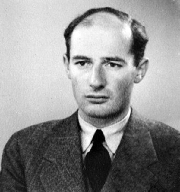 Raoul Gustaf Wallenberg (4 August 1912 – 31 July 1952). Passport photo from June 1944