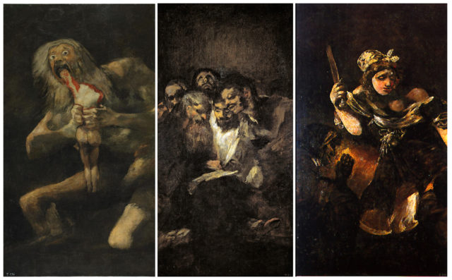 Saturn Devouring His Son, Men Reading, Judith and Holofernes.