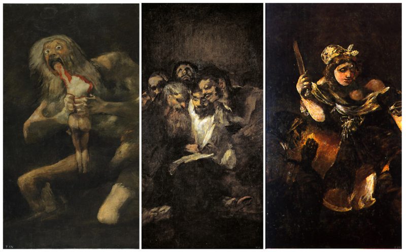 Saturn Devouring His Son, Men Reading, Judith and Holofernes.