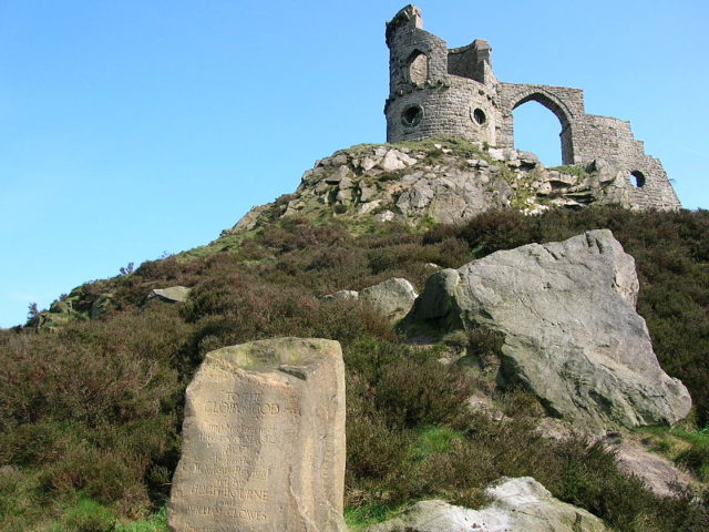 The tower was a summerhouse, originally two stories high with a cone shaped roof which could be used as a beacon. Photo Credit