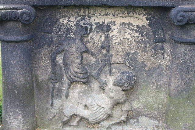 Unique body snatching headstone, Stirling, 1823. Photo Credit