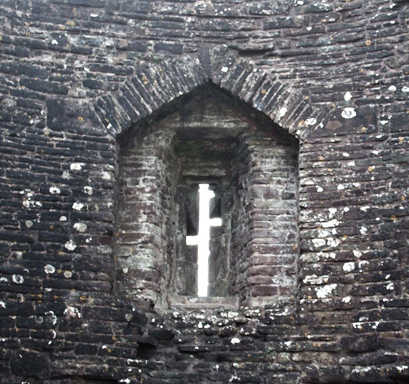 A loophole at White Castle, Wales. Photo Credit