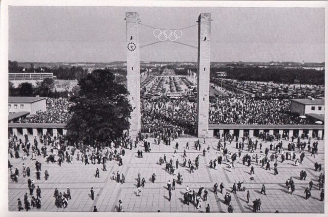 A view of an Olympics stadium