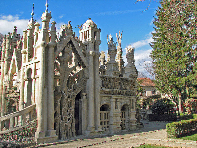 The Palais Idéal, south side. Realized by the postman Ferdinand Cheval (Hauterives, France).