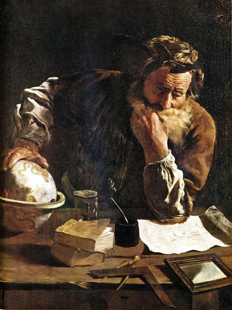 Archimedes Thoughtful by Fetti (1620)