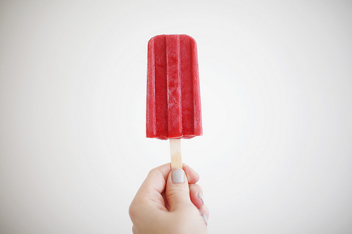 Raspberry Popsicle. Photo Credit