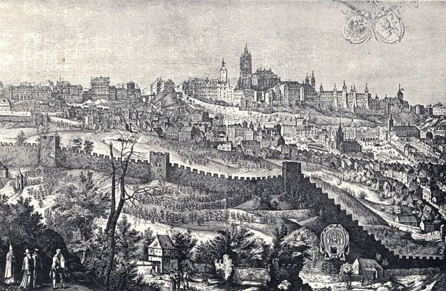 Prague Castle in 1607.