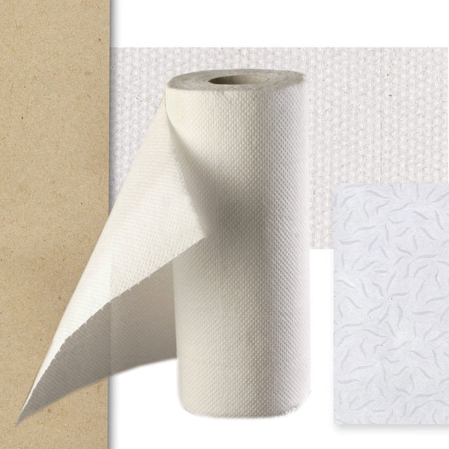 Different types of paper: carton, tissue paper