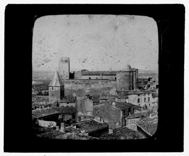 View of Carcassonne in the late 19th century