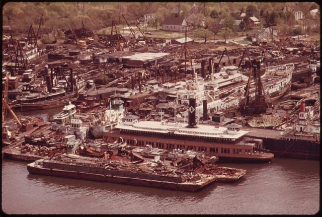 The graveyard photographed in 1973.